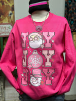 Shop Envi Me Tops The Pinked Up Joy Christmas Sweatshirt