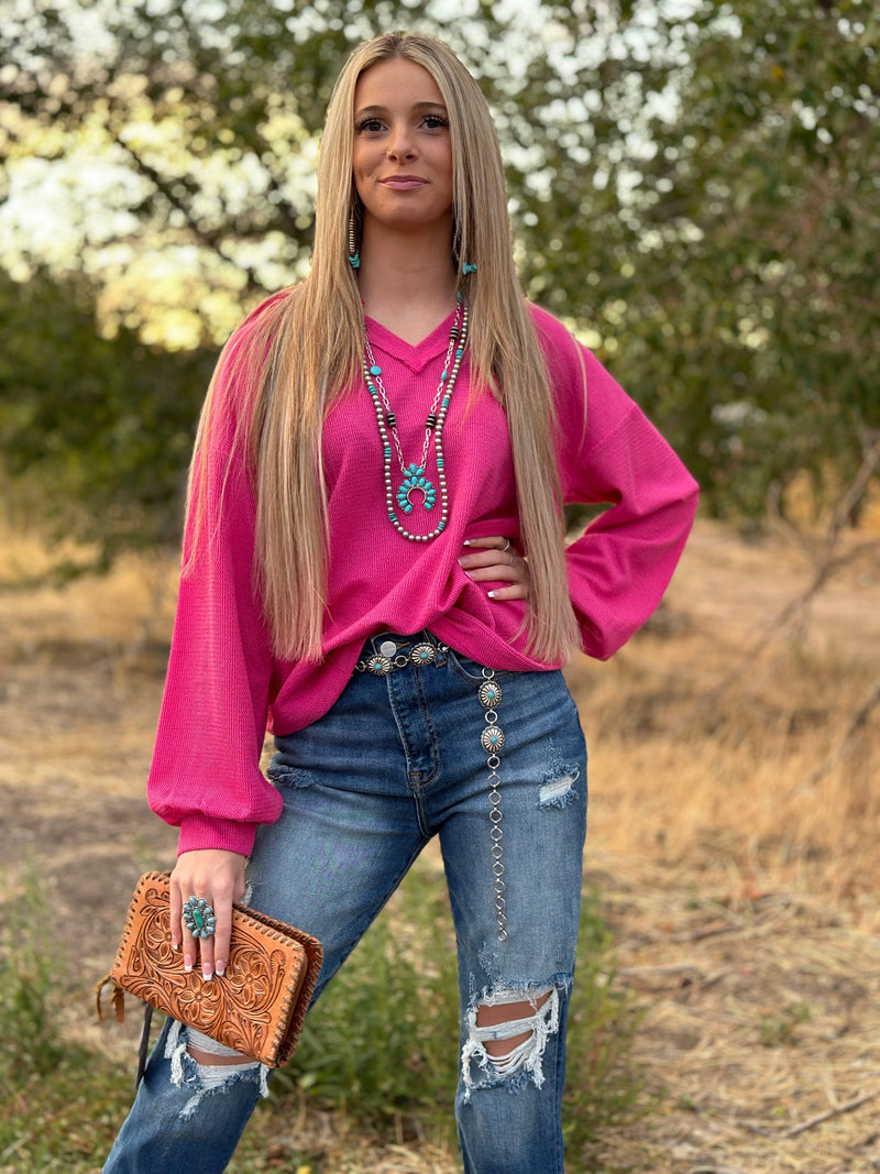 Shop Envi Me Tops and Tunics The Pop of Pink Top