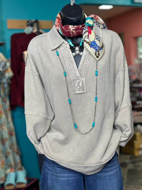 Shop Envi Me Tops and Tunics The Pop of Taupe Pullover