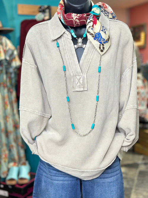 Shop Envi Me Tops and Tunics The Pop of Taupe Pullover