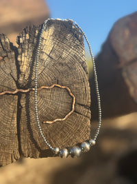 Shop Envi Me Necklaces Sterling The Prescott Sterling Silver Pearl Necklace