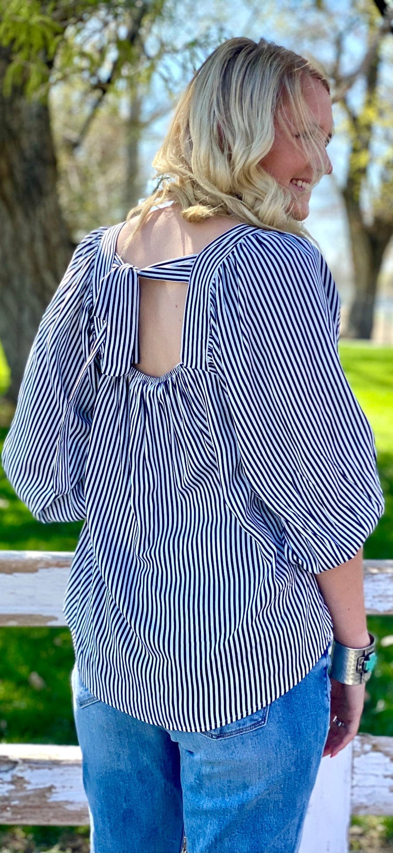 Shop Envi Me tops The Pretty As a Picture Stripe Top