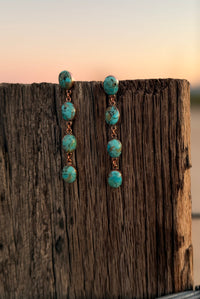 Shop Envi Me Earrings Turquoise The Real Copper & Turquoise Drop Earring