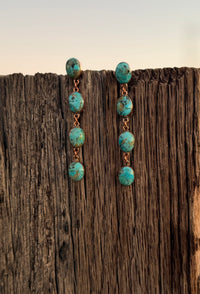 Shop Envi Me Earrings Turquoise The Real Copper & Turquoise Drop Earring