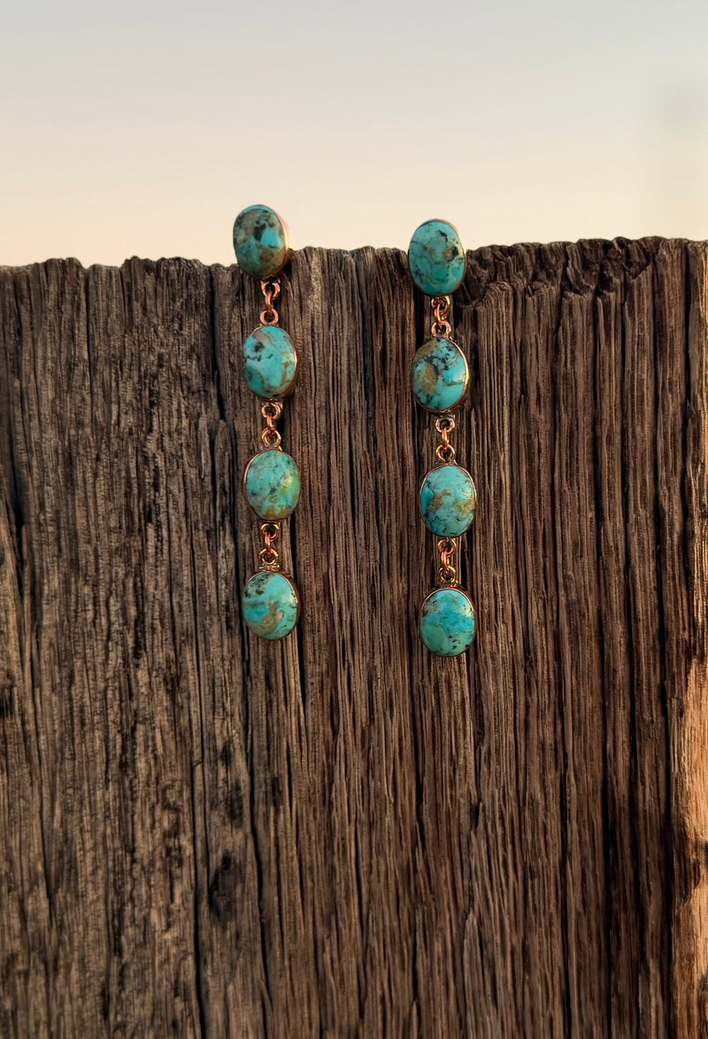 Shop Envi Me Earrings Turquoise The Real Copper & Turquoise Drop Earring