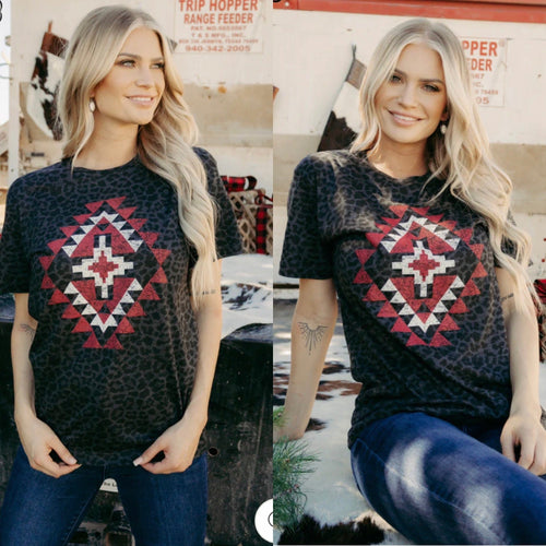 Shop Envi Me Tops and Tunics The Red Cheetah Tabba Tribal Tee