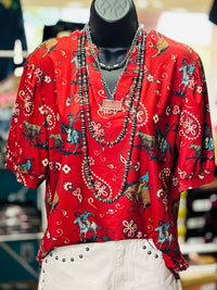 Shop Envi Me Tops and Tunics The Red Rodeo On Top