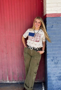 Shop Envi Me Tops and Tunics The Red White & Snaffle Bit Stars Tee