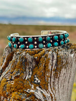 Shop Envi Me Bracelets Silver & Turquoise The RedRock Sterling Silver & Turquoise Southwest Cuff Bracelet