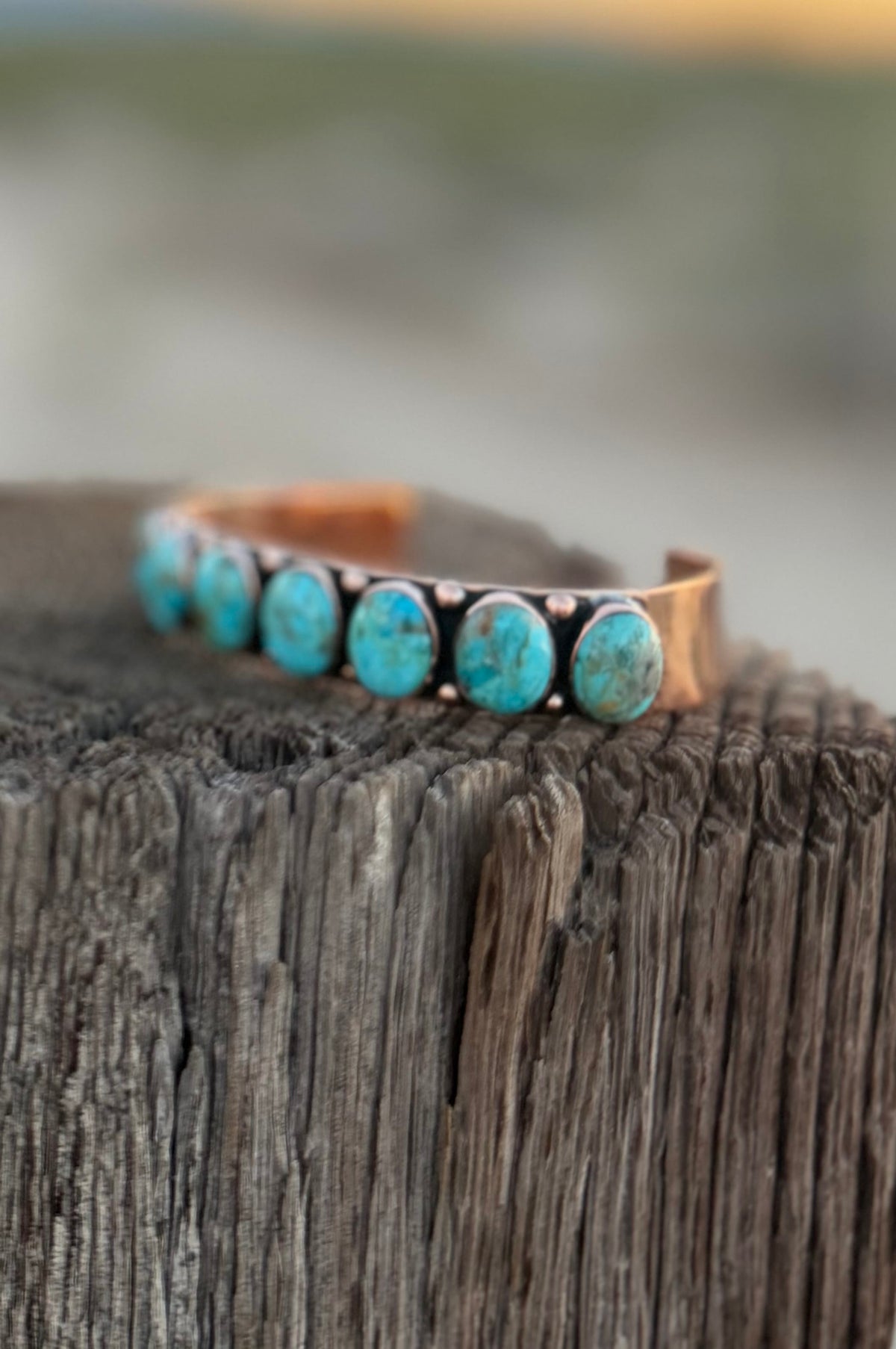 Shop Envi Me Bracelets Sterling Silver & Copper The Reno Real Copper & Turquoise Cuff Bracelet