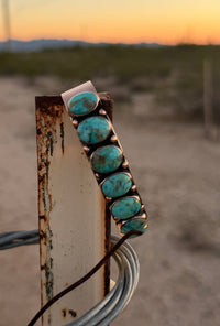 Shop Envi Me Bracelets Sterling Silver & Copper The Reno Real Copper & Turquoise Cuff Bracelet