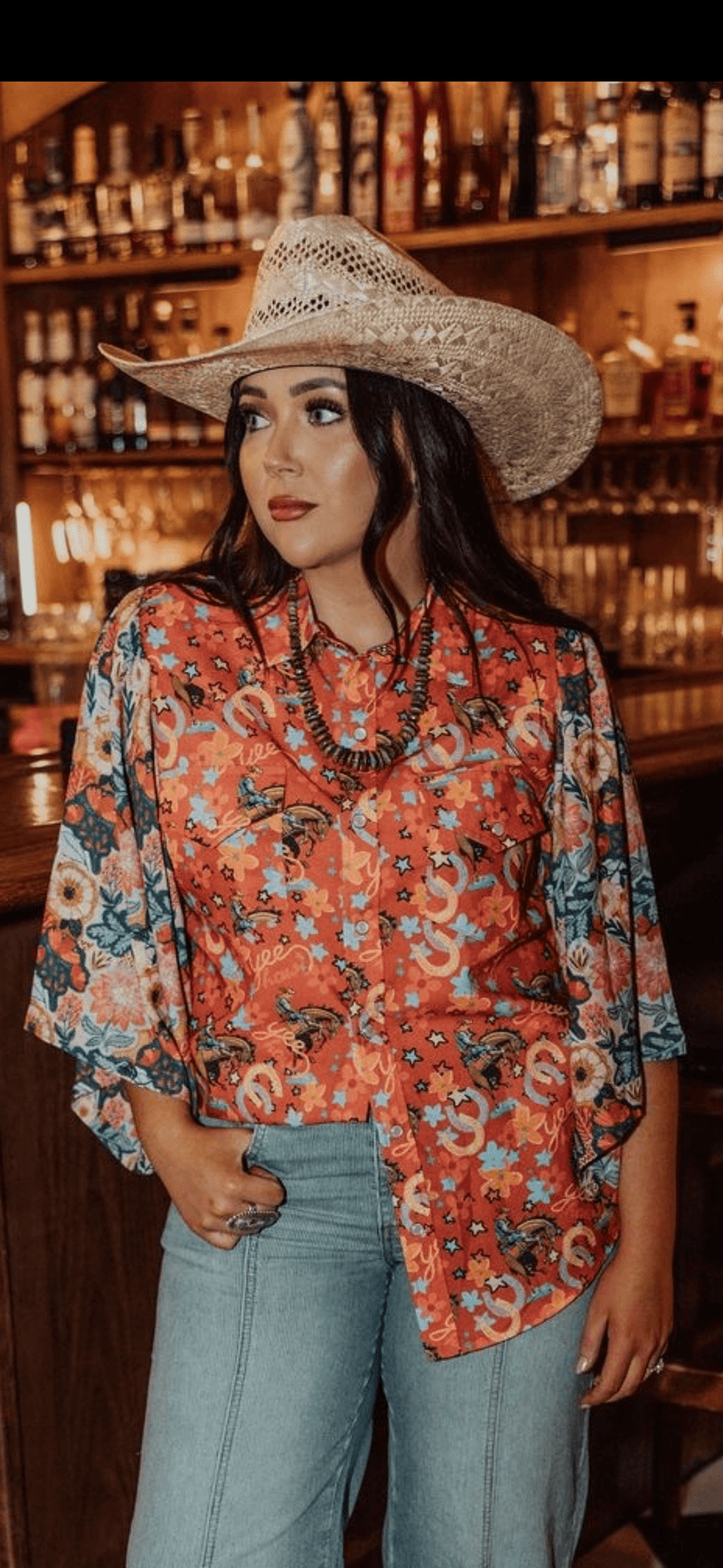 Shop Envi Me It's T-shirt Kinda Day The Retro Ranch Girl Flutter Sleeve Top