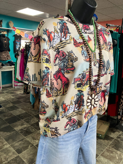Shop Envi Me Tops and Tunics The Retro Ranch Life Top
