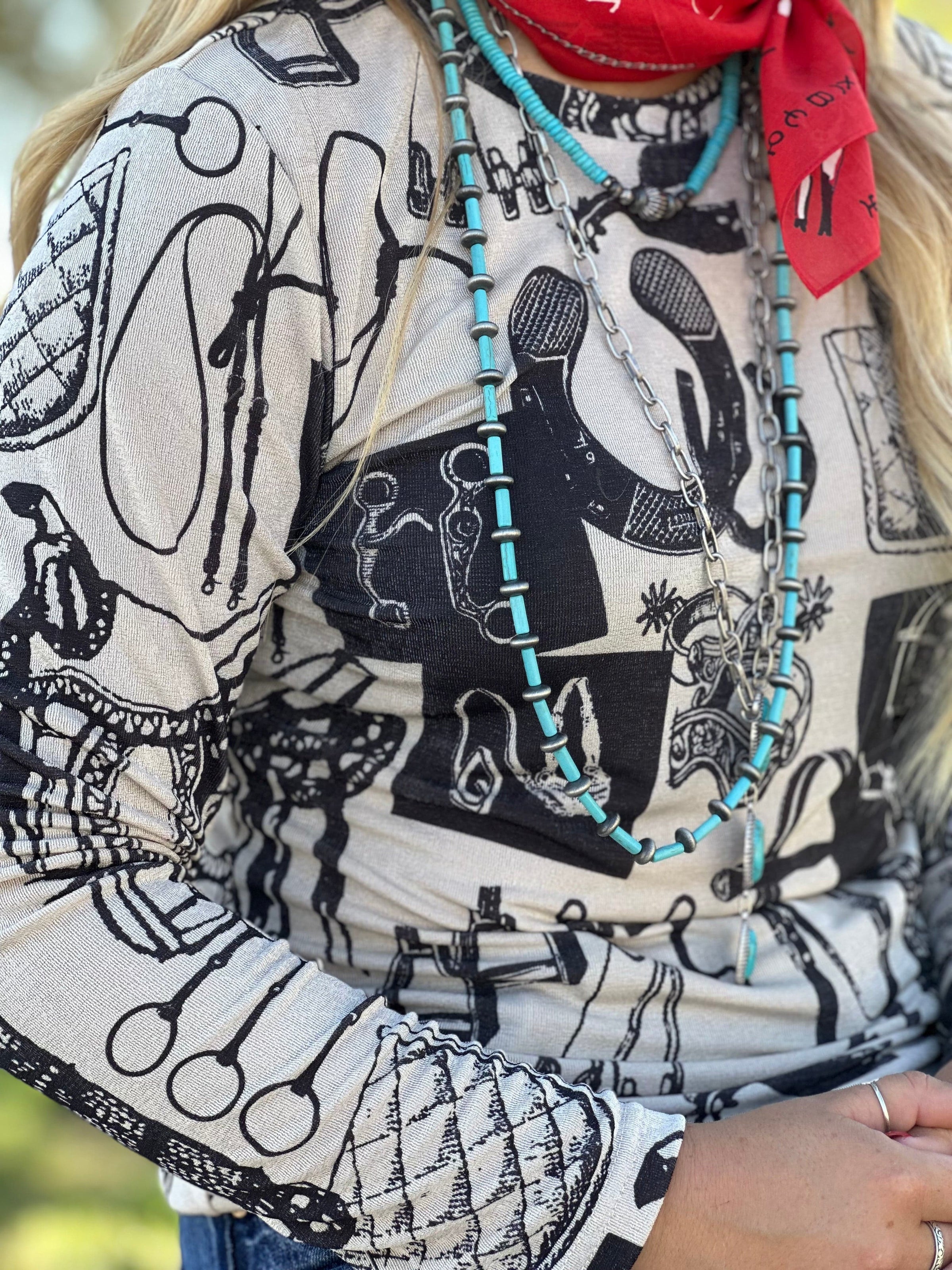 Shop Envi Me Blouses The Retro Tack Room Top