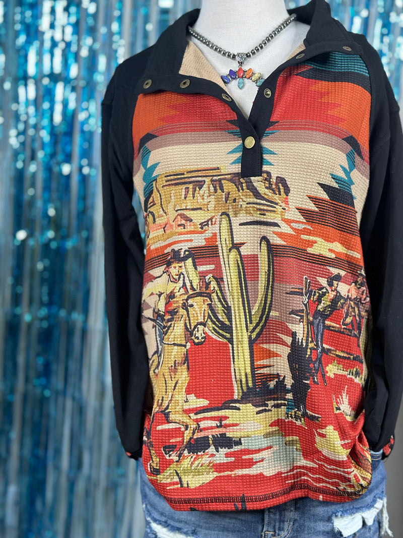 Shop Envi Me It's T-shirt Kinda Day The Retro West Of Cactus Top