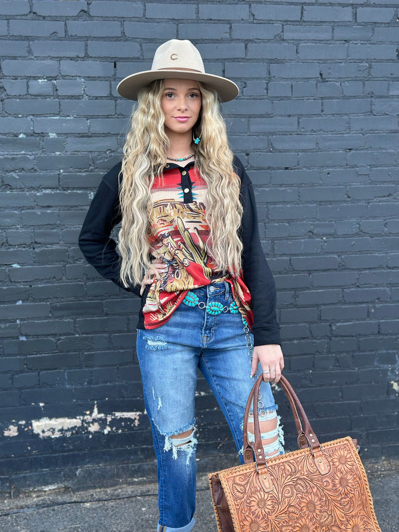 Shop Envi Me It's T-shirt Kinda Day The Retro West Of Cactus Top