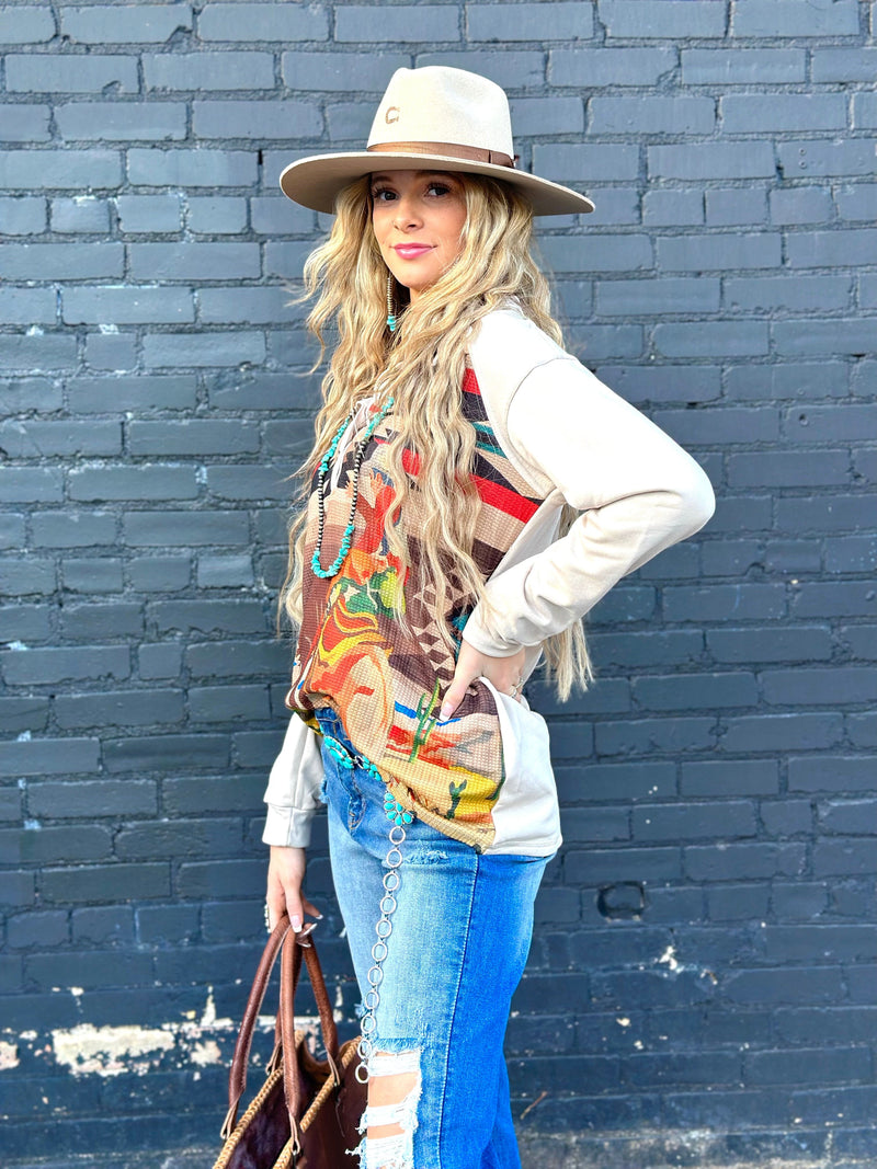 Shop Envi Me It's T-shirt Kinda Day The Retro West Of The Ranch Top