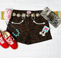 Shop Envi Me The Retro Western Cheetah Shorts