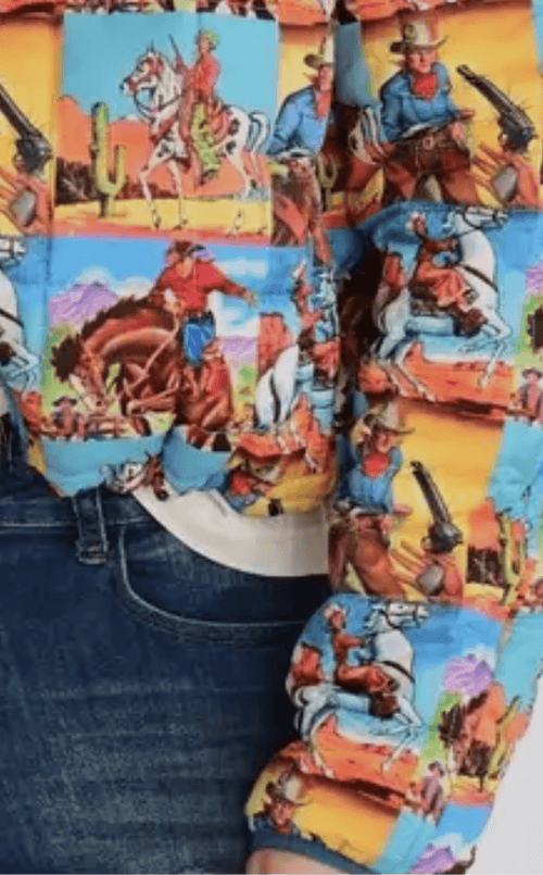 Shop Envi Me The Retro Western Cowboys Puffer Jacket