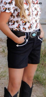 Shop Envi Me The Retro Western Must Have Black Shorts
