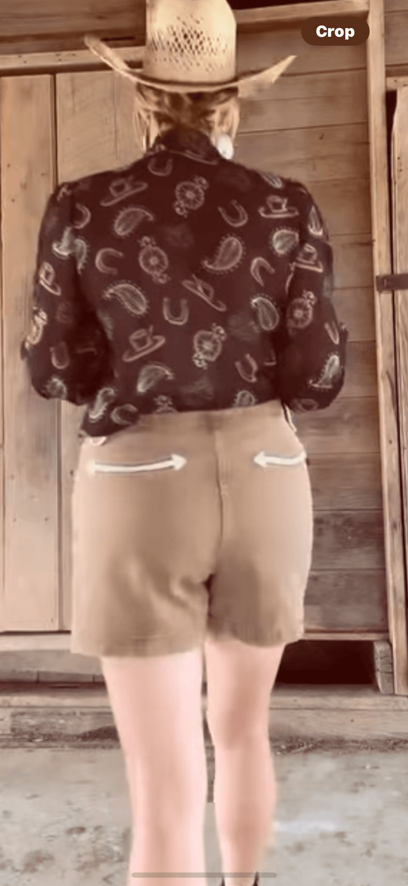 Shop Envi Me The Retro Western Must Have Fall Shorts L & XL Only
