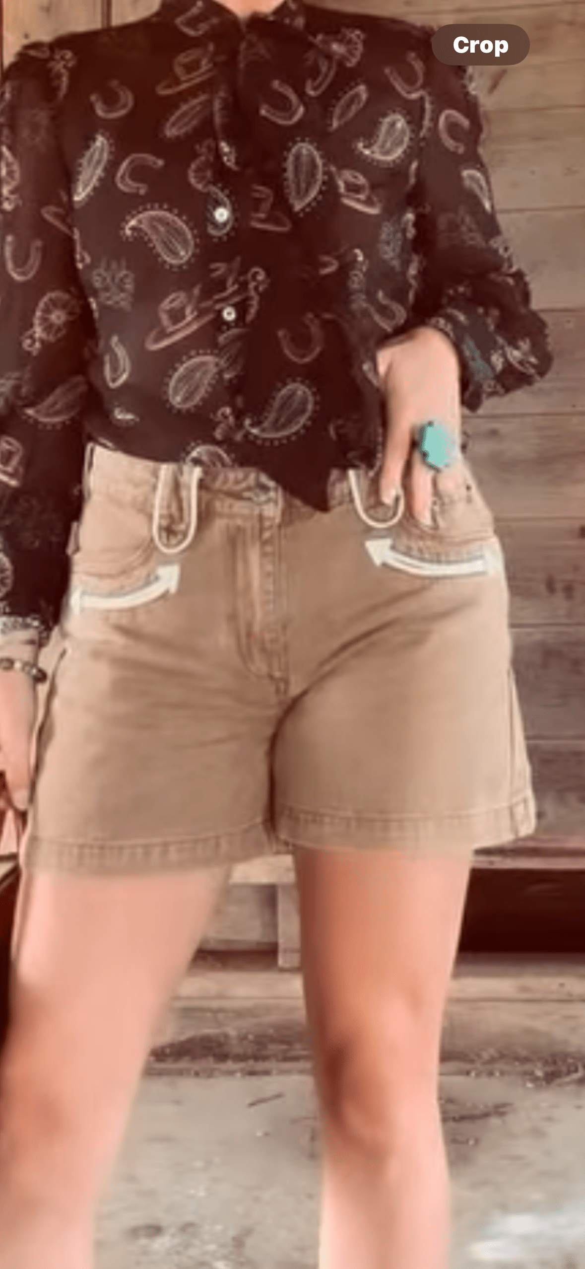 Shop Envi Me The Retro Western Must Have Fall Shorts L & XL Only