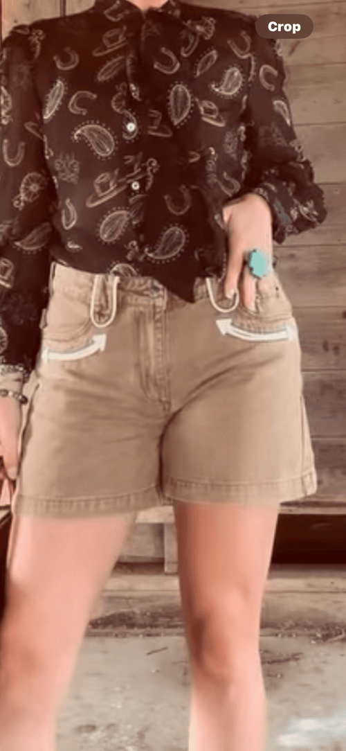 Shop Envi Me The Retro Western Must Have Fall Shorts L & XL Only