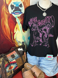 Shop Envi Me Bottoms The Ride West Mom Crop Tee