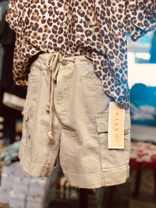 Shop Envi Me Bottoms The Risen Fall Khaki Cargo Short