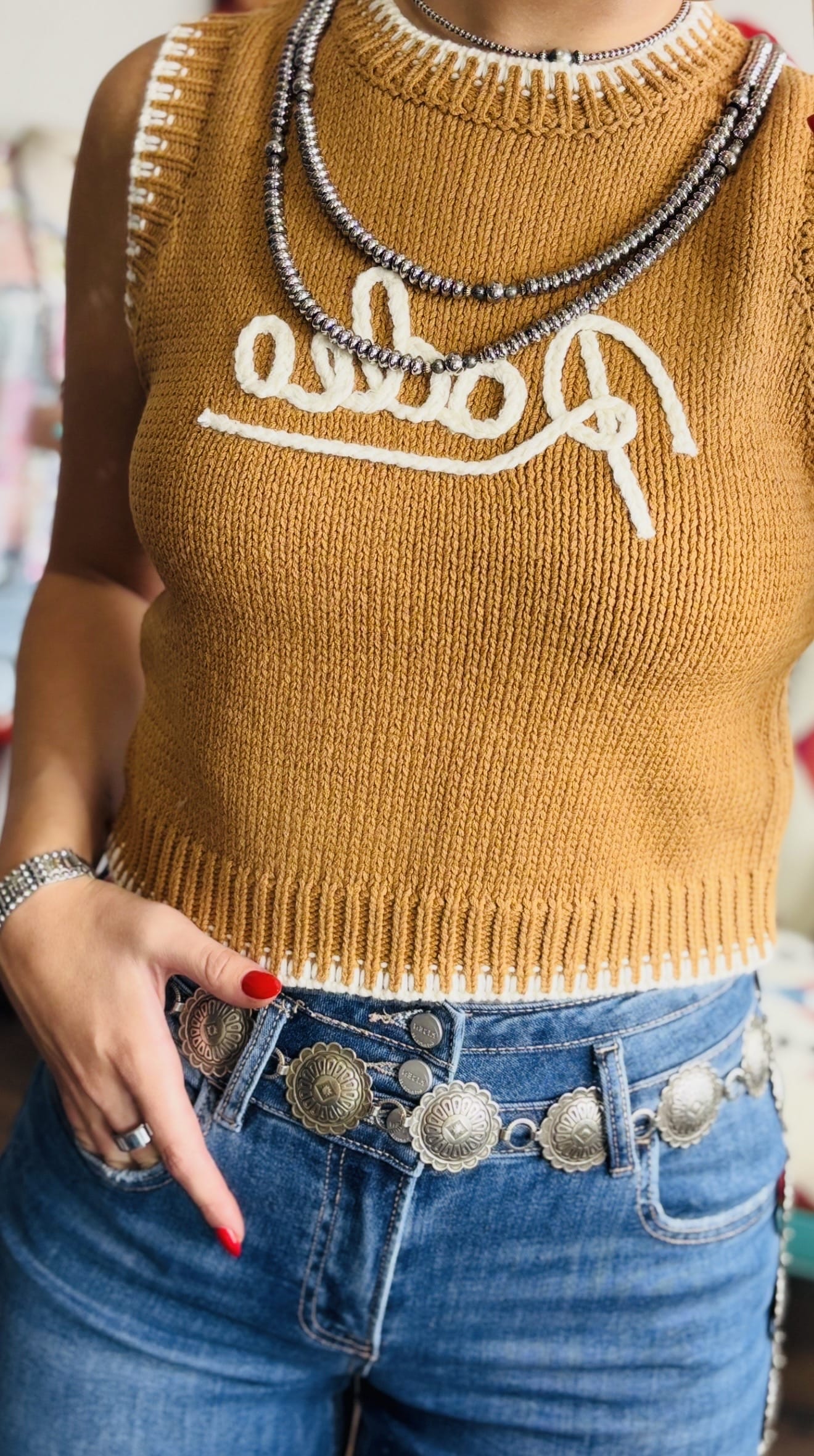 Risen Bottoms The Risen Triple The Button Detail Wide Leg Trouser Bottom Denim