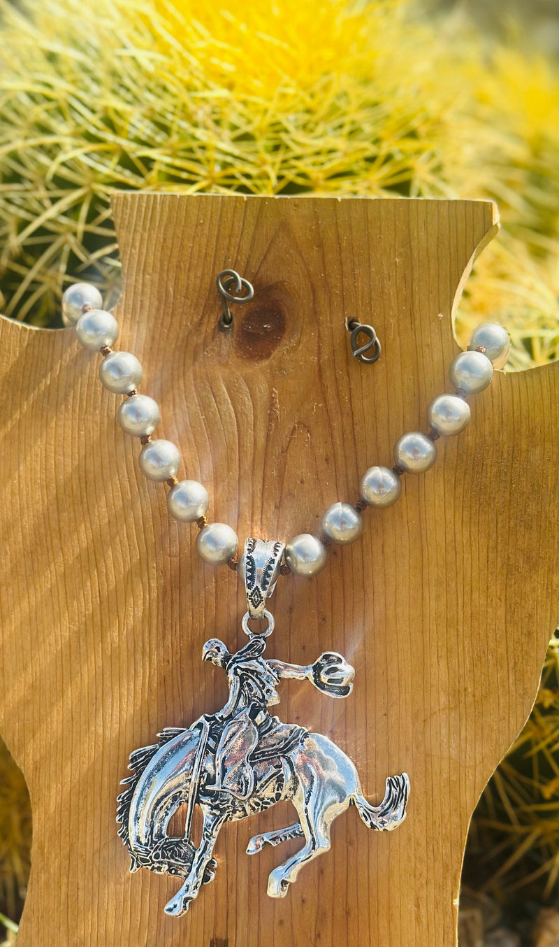 Shop Envi Me Jewelry The Rodeo Bronc Ball Chain Necklace