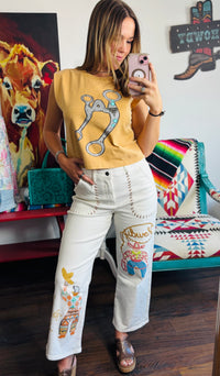 Shop Envi Me The Rodeo In The West Stitched Cowgirl Pants