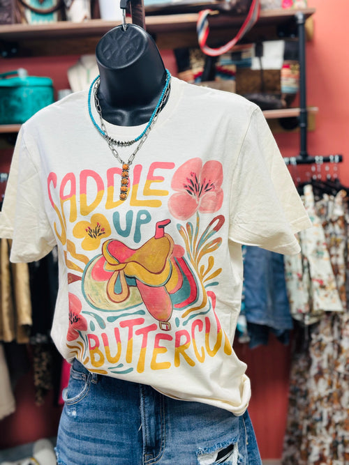 Shop Envi Me Tops and Tunics The Saddle Up Buttercup Tee