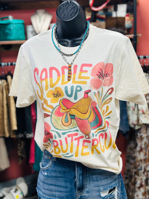 Shop Envi Me Tops and Tunics The Saddle Up Buttercup Tee