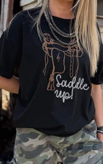 Shop Envi Me Tops and Tunics The Saddle Up Embroidered Tee