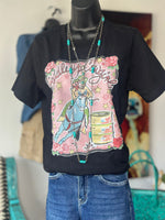 Shop Envi Me Tops and Tunics The Saddle Up That Barrel Horse Cowgirl Tee