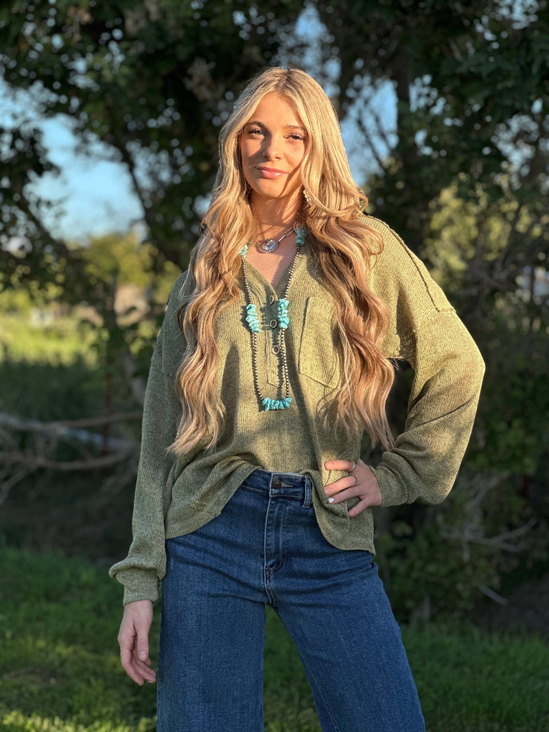 Shop Envi Me Tops and Tunics The Sage Montana Hoodie Top