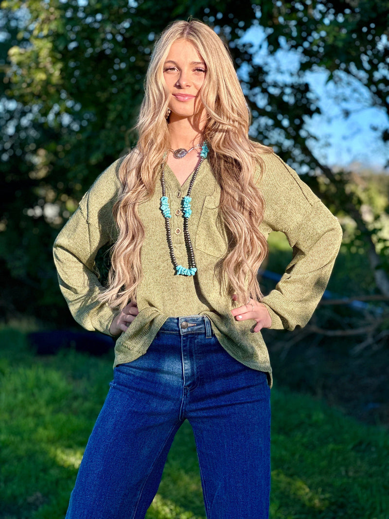 Shop Envi Me Tops and Tunics The Sage Montana Hoodie Top