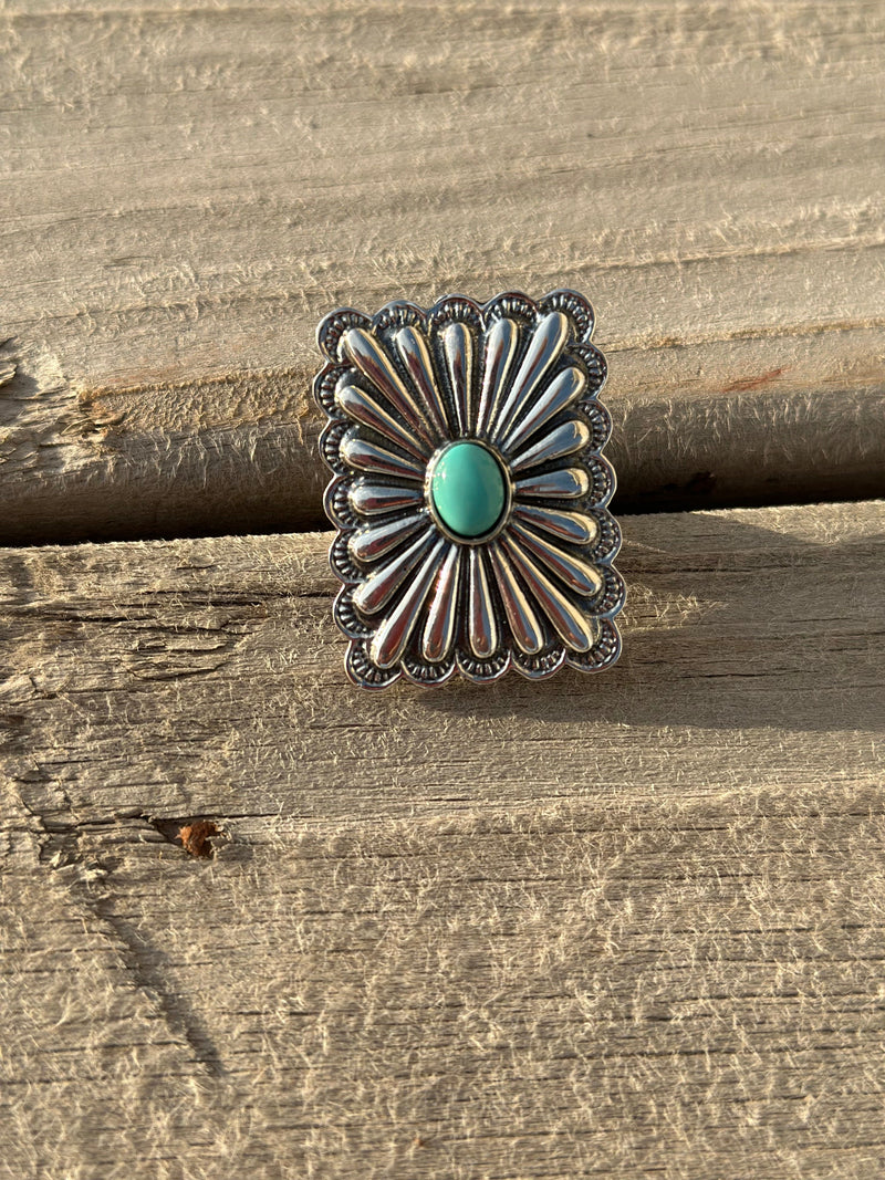 Shop Envi Me Earrings Turquoise The San Jose Turquoise & Sterling Silver Ring (Real)