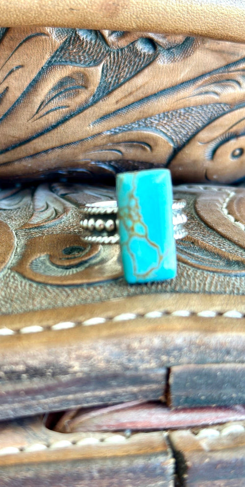 Shop Envi Me Earrings The San Marcos Turquoise & Sterling Silver Ring (Real)