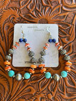 Shop Envi Me Earrings Silver The San Mesa Sterling Silver & Stones Navajo Pearl Earring NA made