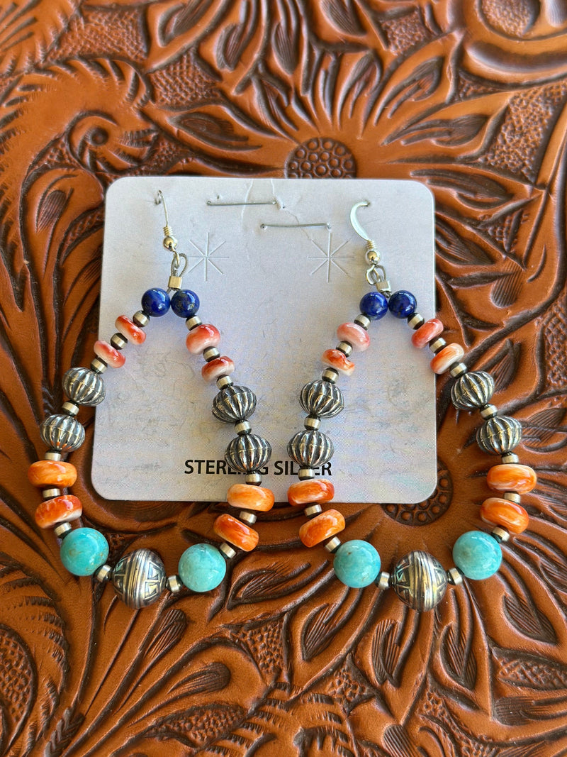 Shop Envi Me Earrings Silver The San Mesa Sterling Silver & Stones Navajo Pearl Earring NA made