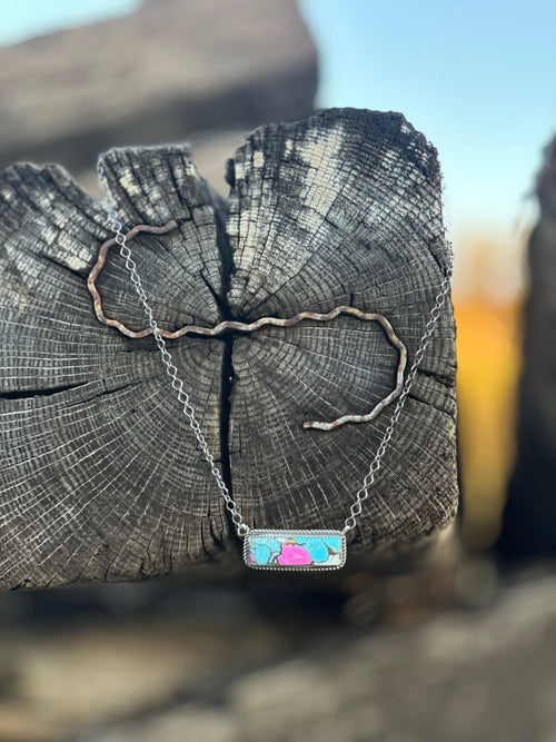 Shop Envi Me Necklaces The San Rio Sterling Silver Cotton Candy Bar NA Necklace