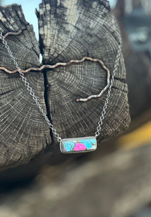 Shop Envi Me Necklaces The San Rio Sterling Silver Cotton Candy Bar NA Necklace