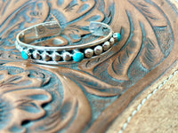Shop Envi Me Bracelets Silver & Turquoise The San Simione Sterling Silver & Turquoise Southwest Cuff Bracelet