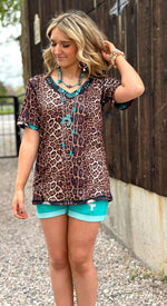 Shop Envi Me It's T-shirt Kinda Day The Sangria Aztec Cheetah Reversible Top