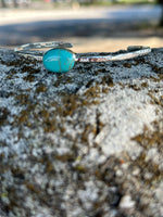 Shop Envi Me Bracelets Silver & Turquoise The Santa Ana Sterling Silver & Turquoise Stacker Cuff Bracelet