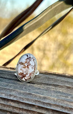 Shop Envi Me Earrings Whittle Turquoise Sterling size 9 The Santa Blanco White Turquoise & Sterling Silver Ring (Real)