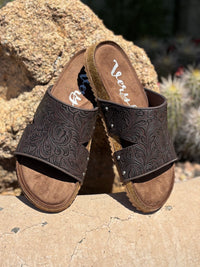 Not Rated Footwear The Santa Fe Tooled Sandal 🌞