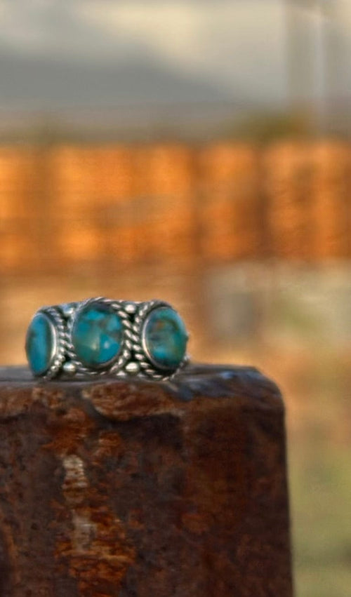 Shop Envi Me Earrings The Santa Maria Sterling Silver & Turquoise Ring